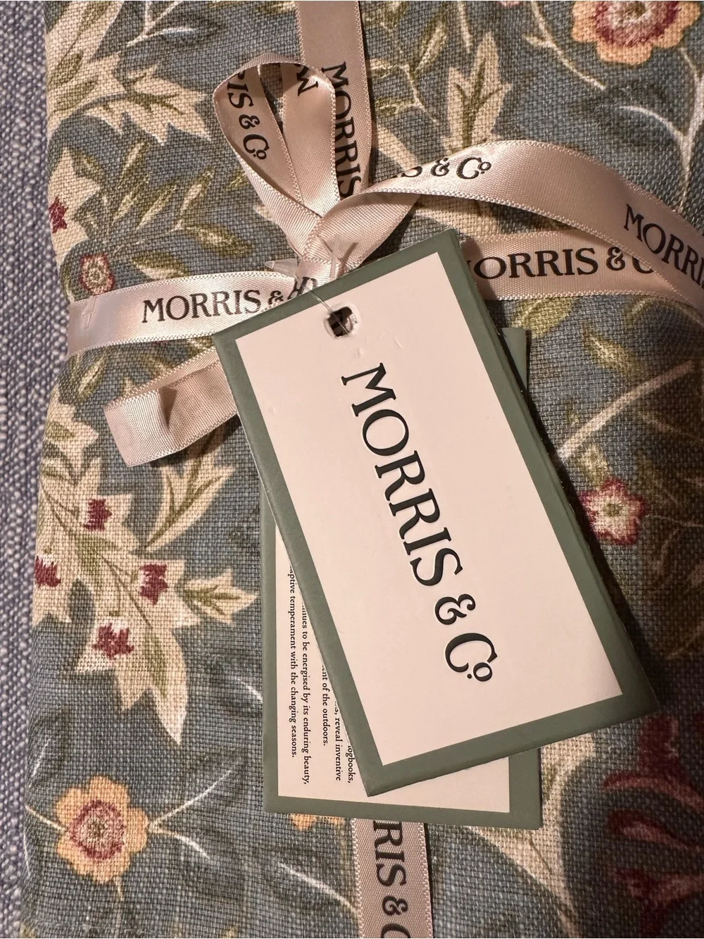 Morris & Co Floral Cotton Napkins set of 8 napkings “Wilhelmina” design